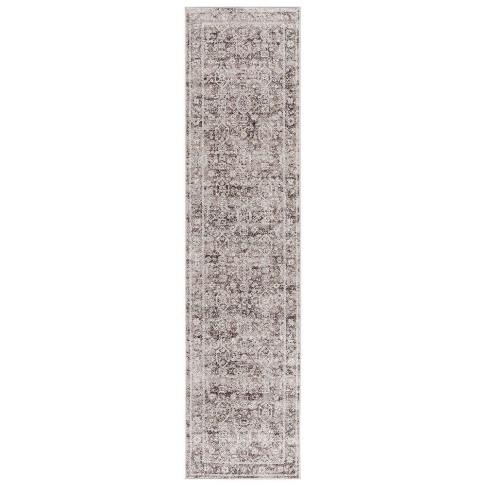 Vintage Tabriz 2 ft. x 8 ft. Gray/Charcoal Distressed Ornate Border Runner Rug price history on PriceWatchPro