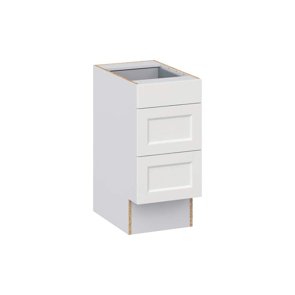 J COLLECTION Alton Painted White Recessed Assembled 15 in.W x 32.5 in ...