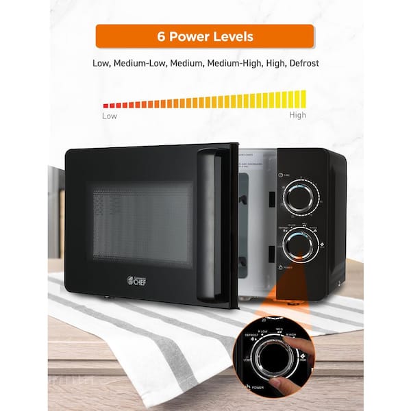 Small Microwave Oven 0.7 Cu.Ft, Mini Microwave Oven with 9.6