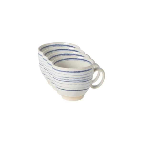 Casafina Modern Classic Ceramic Mugs, Set of 4