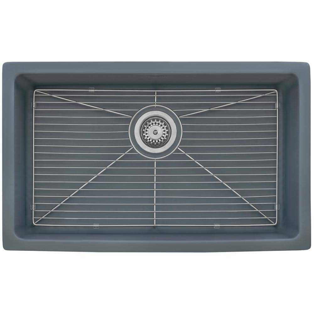 Laguna Blue 30-Inch Fireclay Drop-In Kitchen Sink