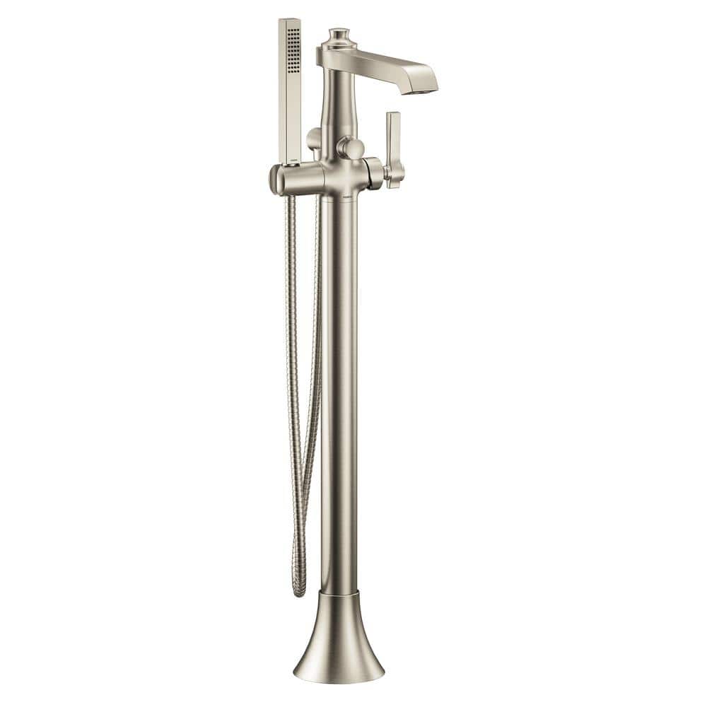 MOEN Flara SingleHandle FloorMount Roman Tub Faucet with Hand Shower