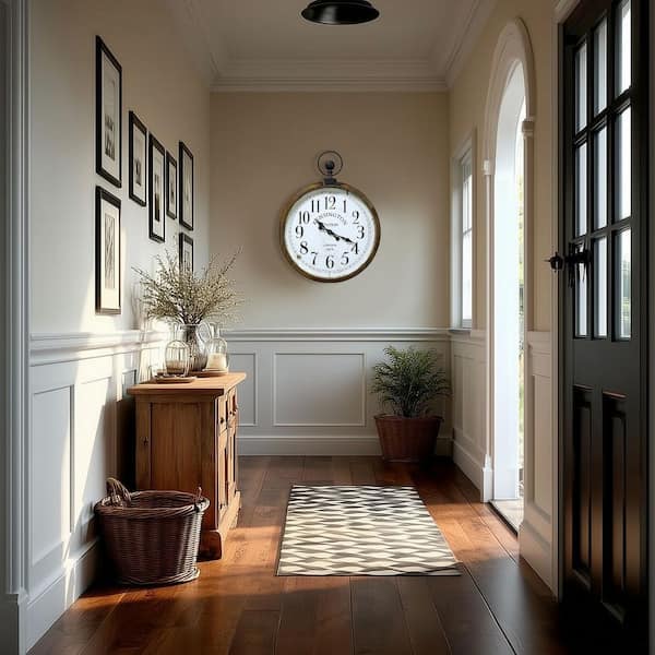 Kensington Station 壁掛け時計 Amazon.co.jp: 【壁掛両面時計】ステーションクロック[ウォール(L