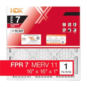 16 in. x 16 in. x 1 in. Allergen Plus Pleated Air Filter FPR 7, MERV 11