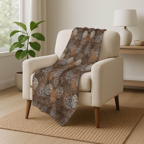 Premium Machine Washable ASB908 Fudge 50 in. x 70 in. Sherpa Throw Blanket