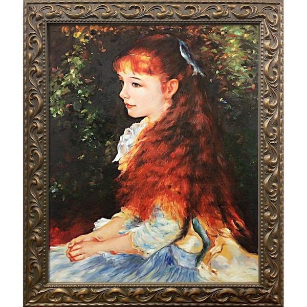 LA PASTICHE Irene Cahen d'Anvers (1872-1963), 1880 Pierre-Auguste Renoir Elegant Gold Framed Abstract Art Print 25.5 in. x 29.5 in.
