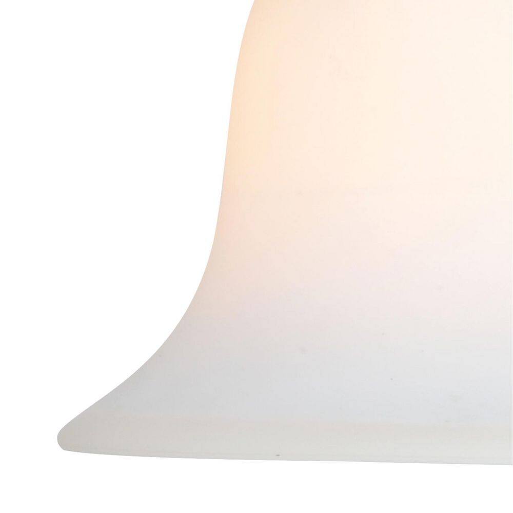 Monrovia Oil Rubbed Bronze Mini Pendant with Etched White Glass