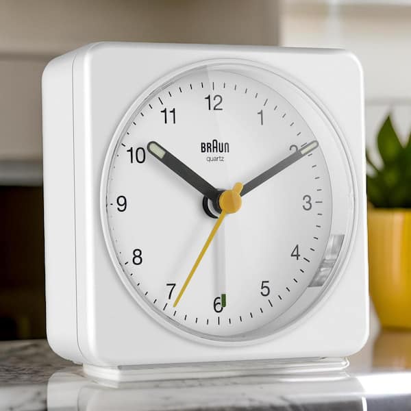Braun Classic Analog Alarm Clock, Snooze and Light, Quiet Sweeping