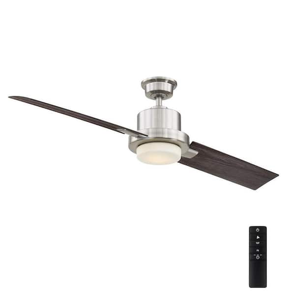 Home Decorators Collection Radley 60 in. LED Brushed Nickel Ceiling Fan with Light