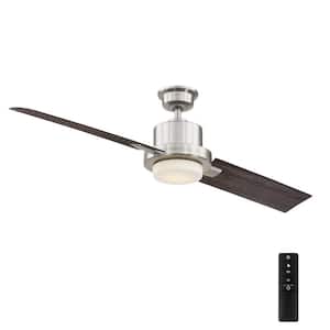 Radley 60 in. LED Brushed Nickel Ceiling Fan with Light
