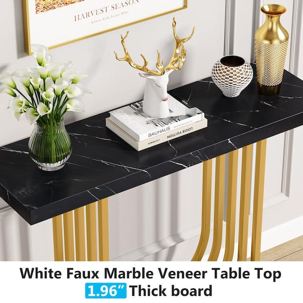 22 piece black gold white table