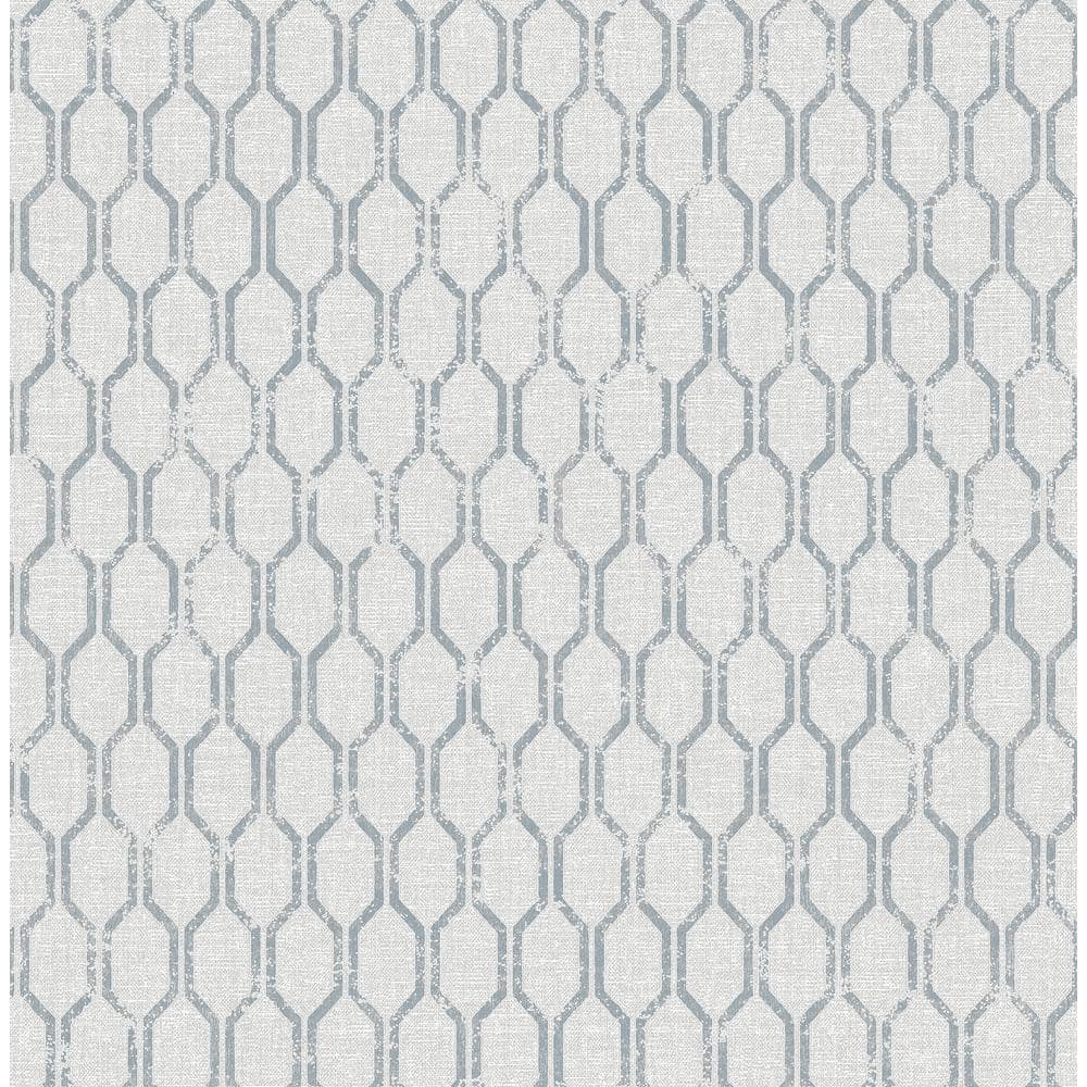 Elodie Light Grey Geometric Light Grey Wallpaper Sample