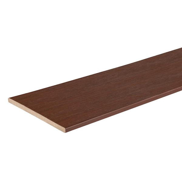 TimberTech PRO Tropical Collection 9/16 in. x 12 in. x 12 ft. Caribbean Redwood Fascia Capped Composite Decking Board