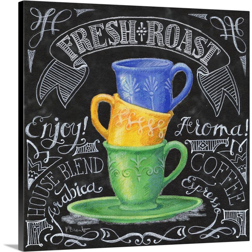 Chalkboard Coffee I by Paul Brent Canvas Wall Art price history on PriceWatchPro