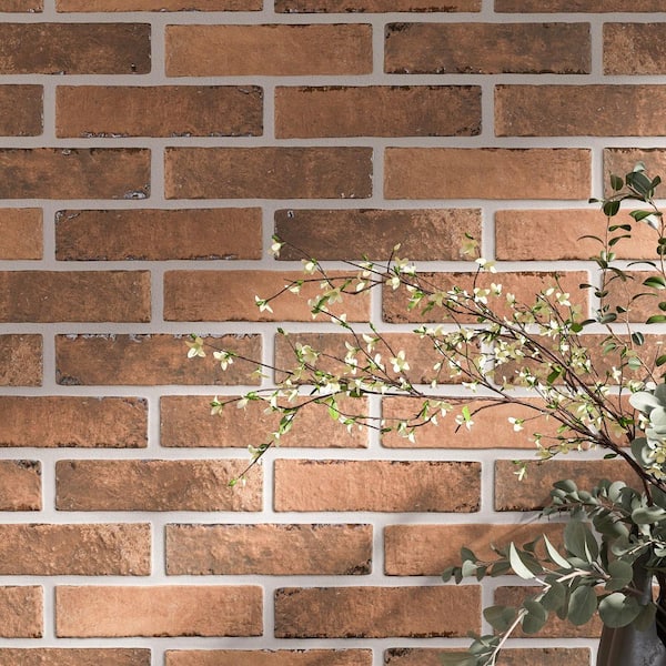 Bristol Nutmeg Brick 2.95 in. x 11 in. Matte Porcelain Floor and Wall Tile (10.85 sq. ft. /Case)
