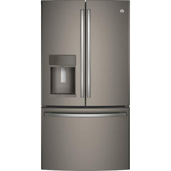 GE Adora 27.8 cu. ft. French Door Refrigerator with Hands Free Autofill in Slate, Fingerprint Resistant and ENERGY STAR