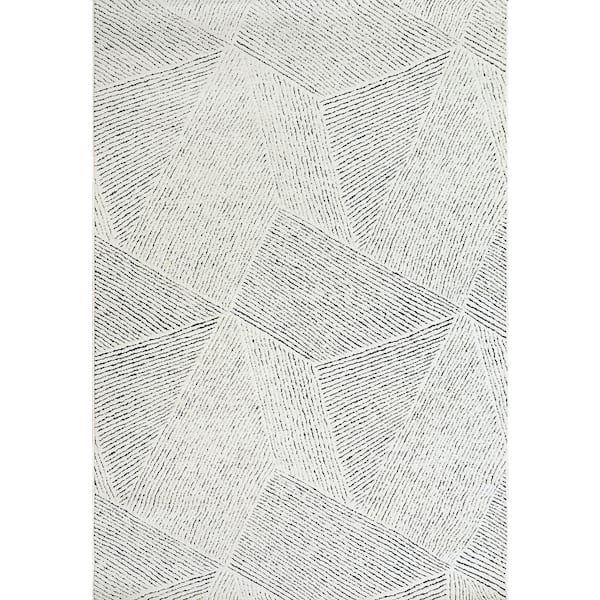Dynamic Rugs Lotus Ivory/Blue 2 ft. 7 in. x 5 ft. Indoor Area Rug