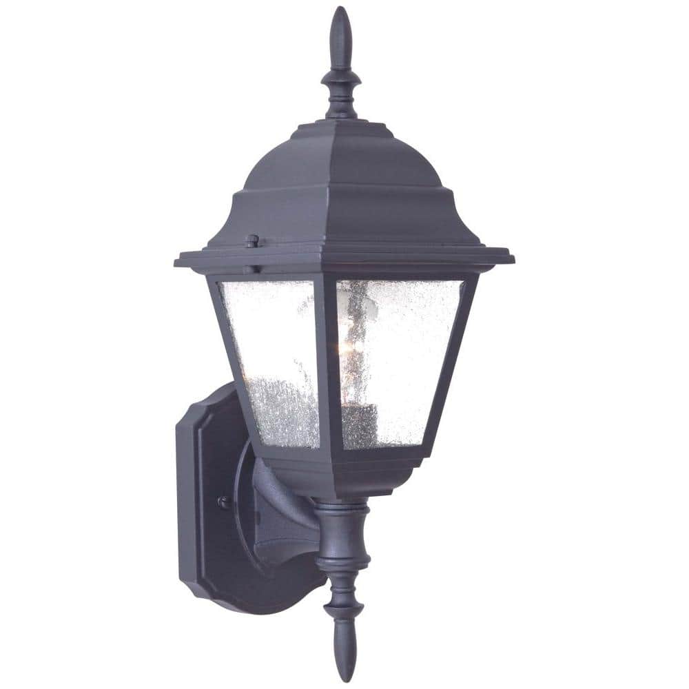 Bay Hill Wall-Mount 1-Light Black Outdoor Wall Lantern Sconce price history on PriceWatchPro