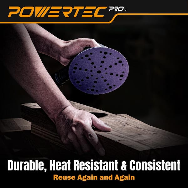 6 in. 49 Holes Zirconia Hook and Loop Sanding Disc Film Backing, 220 Grit for Festool Random Orbital Sanders (50-Pack)