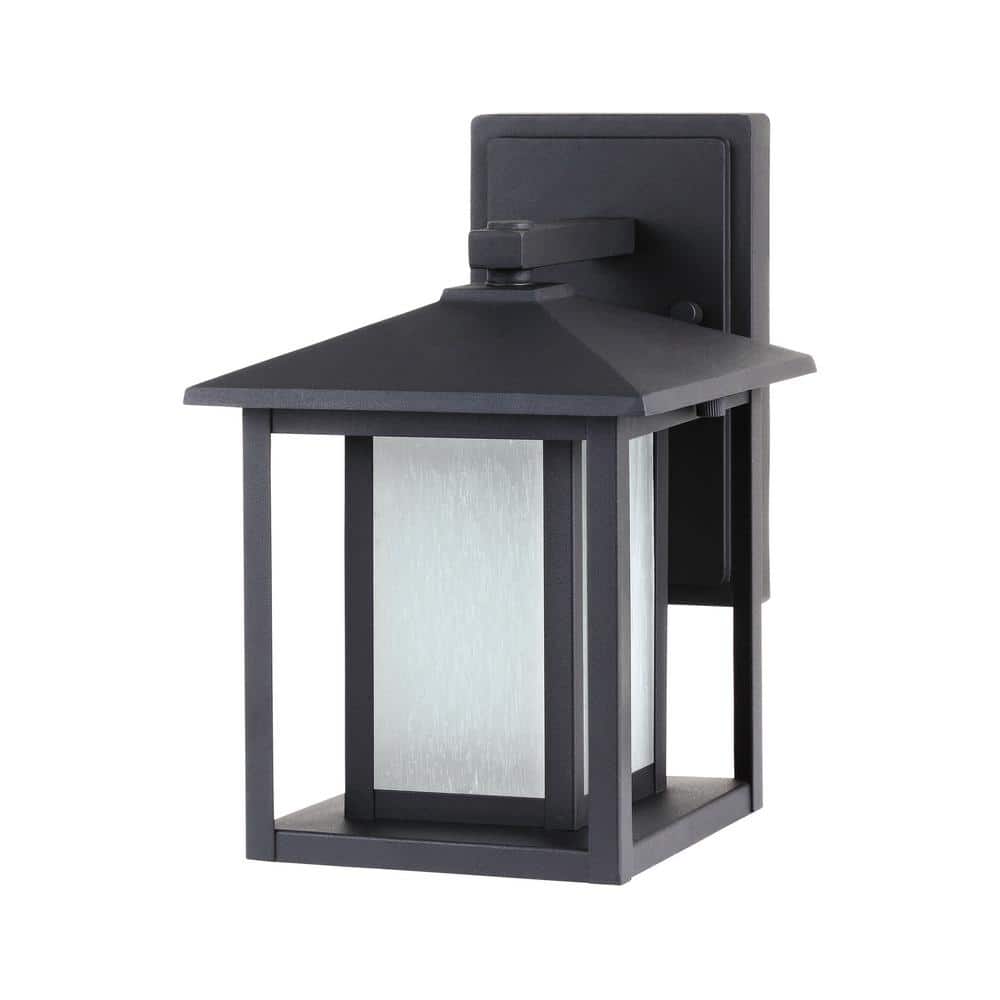 Hunnington Black Contemporary Outdoor Wall Lantern