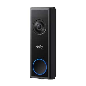 C31 Wireless Dual Powered 2K Video Doorbell with 32 GB SD Card, Wired or Battery Powered, Black