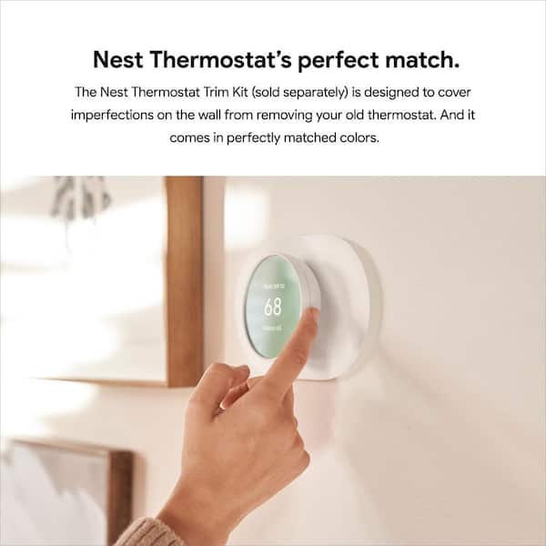 Google - Nest Thermostat - Smart Programmable Wi-Fi Thermostat - Fog
