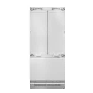 36 in. Panel Ready 19.5 cu. ft. Counter Depth French Door Refrigerator with Internal Water Dispenser in Custom Panel