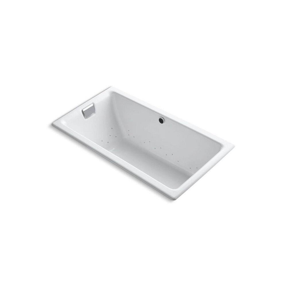 Tea-for-Two 66 in. x 36 in. Rectangular Whirlpool Bathtub with Reversible Drain in White price history on PriceWatchPro