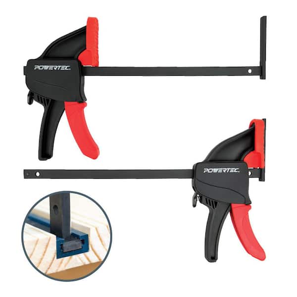 8-3/4 in. Tracksaw Track Guide Rail Clamp for Circular Saw Guide Rail System, Woodworking (2-Pack)