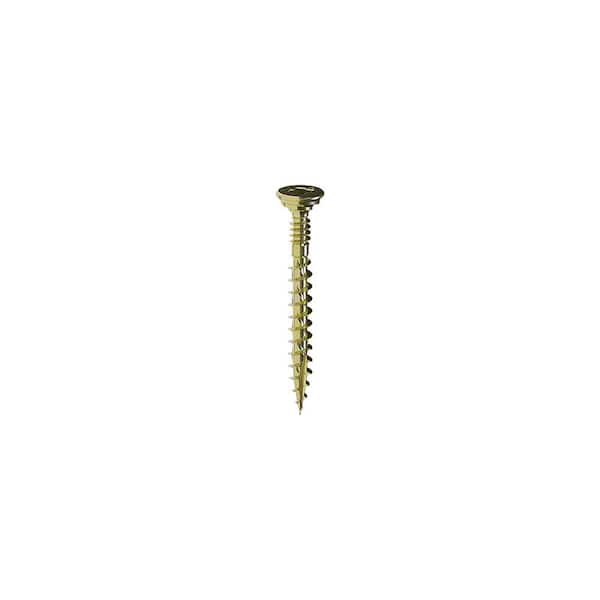 8 in. x 1-1/4 in. 1 lb. Lox 2 Flat Scavenger Head Yellow Zinc Coarse Thread (Approximately 194-Pieces)