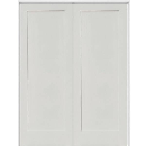 Reviews for Krosswood Doors 60 in. x 96 in. Craftsman Shaker 1-Panel ...