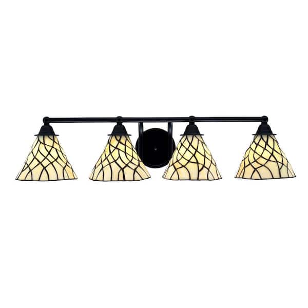 Unbranded Madison 8.25 in. 1-Light Matte Black Vanity Light