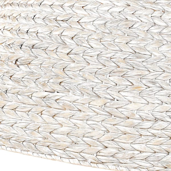 Golden Lighting - Rue 8-Light Matte Black Painted Sweet Grass Shade Pendant Light