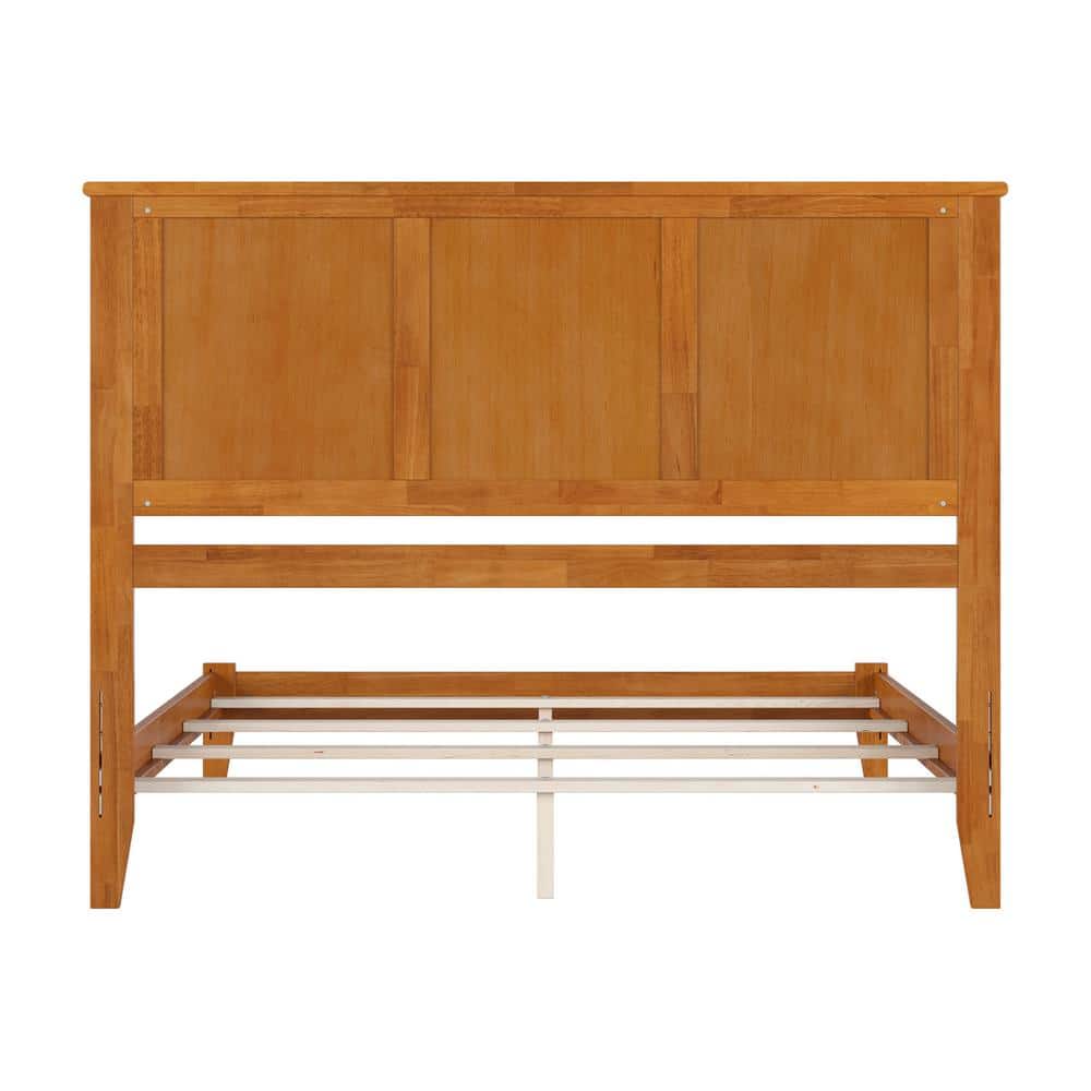 Madison Light Toffee Queen Solid Wood Bed Frame