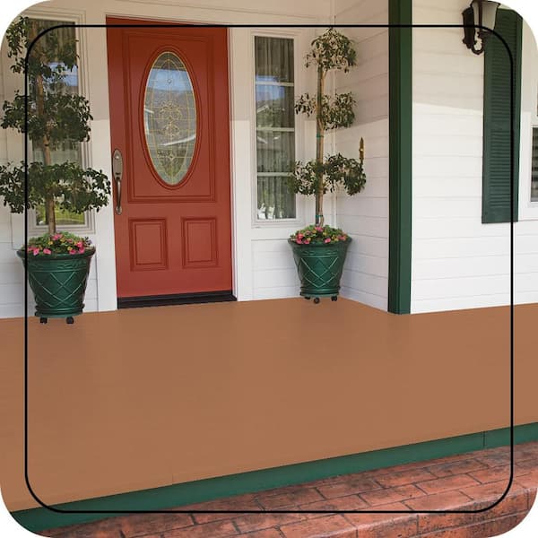 1 gal. #PFC-17 Rusty Orange Low-Lustre Enamel Interior/Exterior Porch and Patio Floor Paint