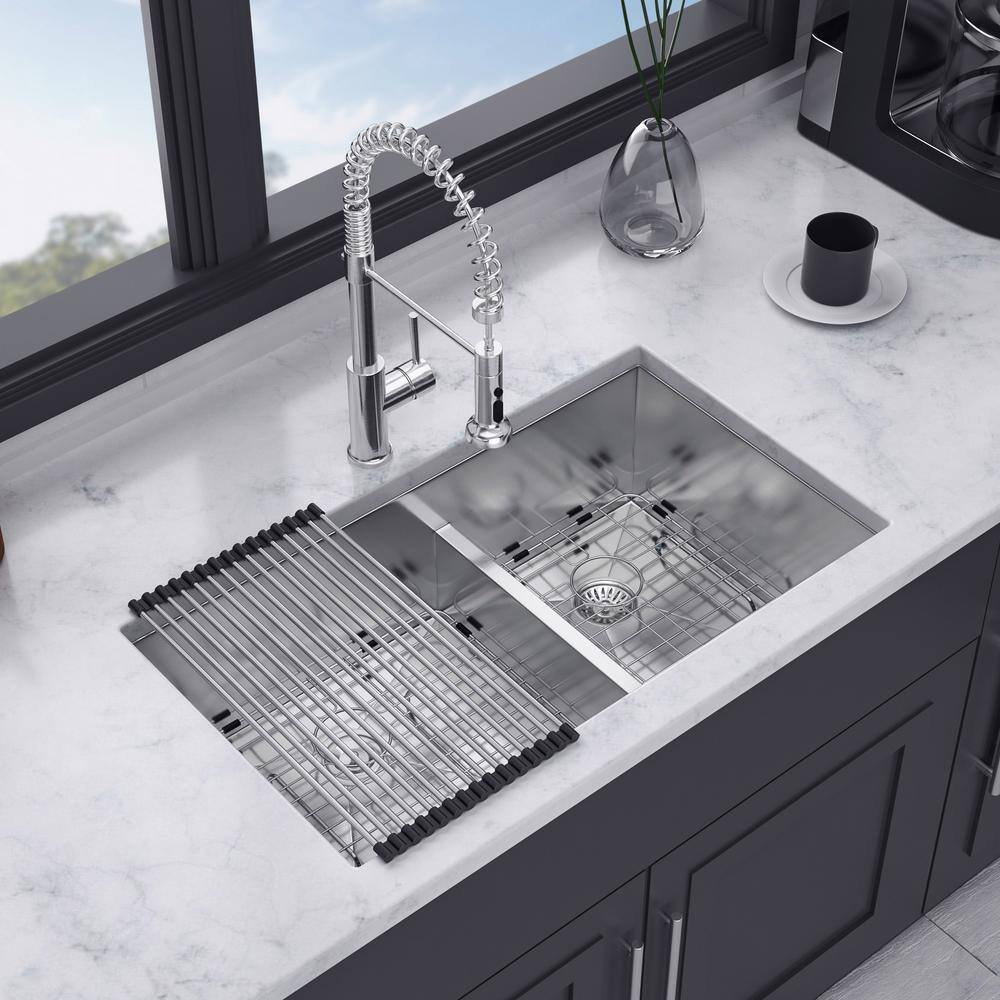 30'' Stainless Steel Undermount Double Bowl Kitchen Sink