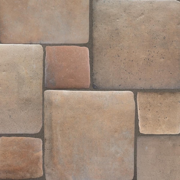 Benisa Marelle Teja with Cotto Taco 12 in. x 18 in. Porcelain Floor and Wall Tile (13.97 sq. ft. /Case)