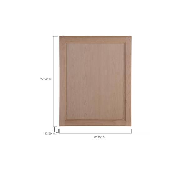Easthaven Shaker Assembled 36x30x12 in. Frameless Wall Cabinet in Unfinished Beech Easthaven Shaker Assembled 36x30x12 in. Frameless Wall Cabinet in Unfinished Beech
