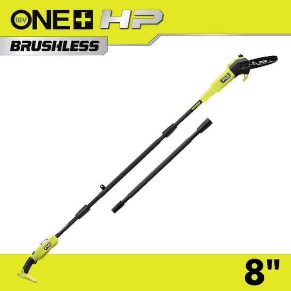 ONE+ HP 18V Brushless Whisper Series Cordless Battery 8 in. Pole Saw (Tool Only)