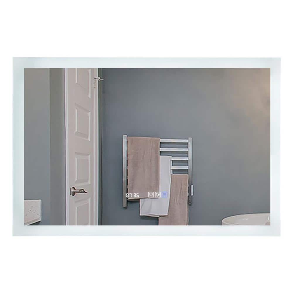 taholi 40 in. W x 24 in. H Rectangular Frameless Wall Mounted LED Bathroom Vanity Mirror with