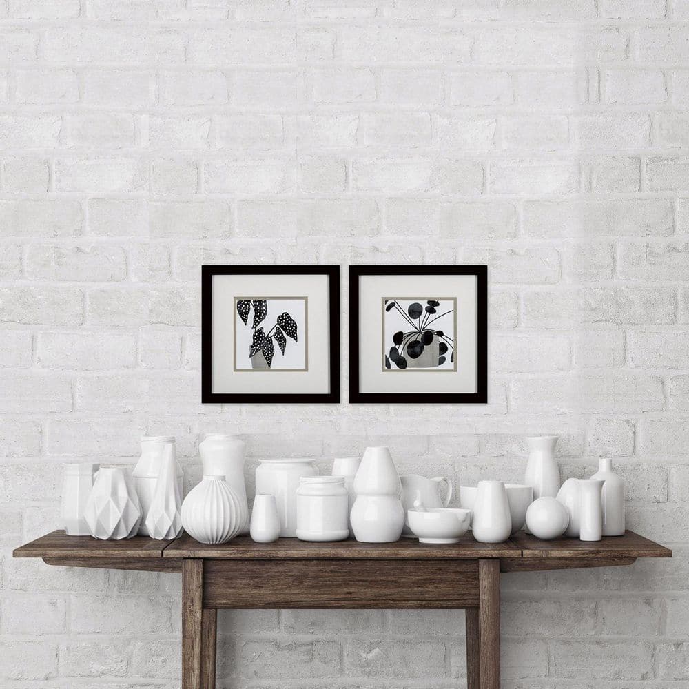 Plantling 2 Piece Framed Canvas Transfer Abstract Art Print 11 in. x 11 in. price history on PriceWatchPro