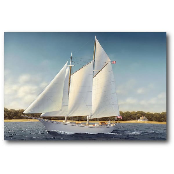 Courtside Market Lady Sterling GalleryWrapped Canvas Wall Art 36 in. x