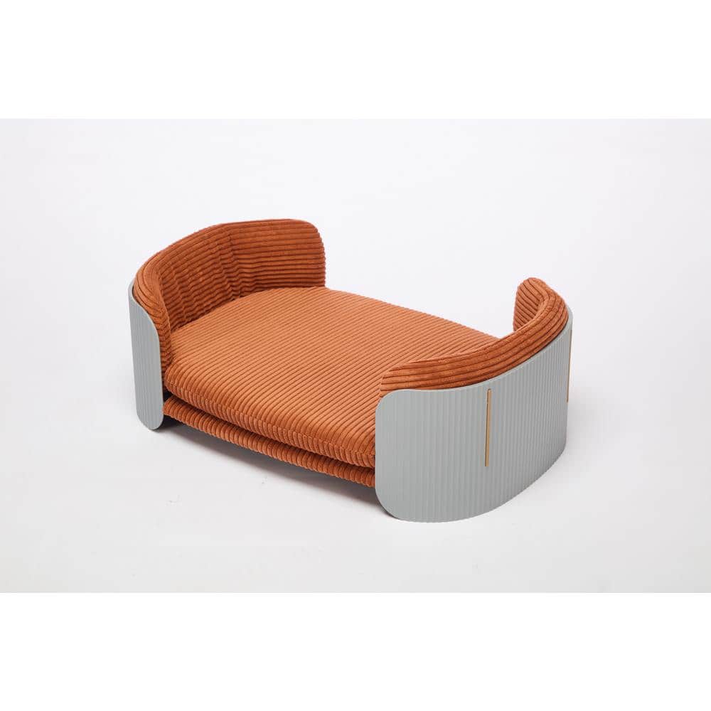 Medium Grey Brown Scandinavian style Cat Couch Bed, Pet Sofa Cats Pet Furni