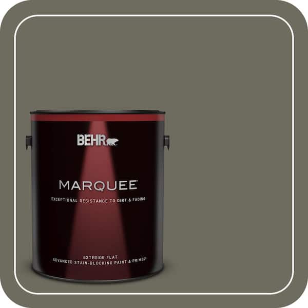 BEHR MARQUEE 1 gal. #N370-6 Gladiator Gray Flat Exterior Paint & Primer