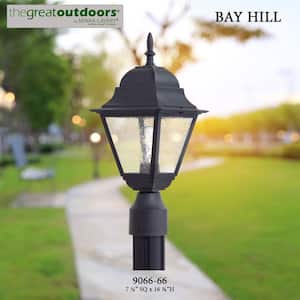 Bay Hill 1-Light Black Outdoor Post Lantern