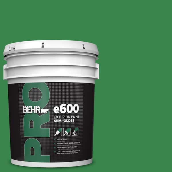 5 gal. #450B-7 Green Grass Semi-Gloss Exterior Paint