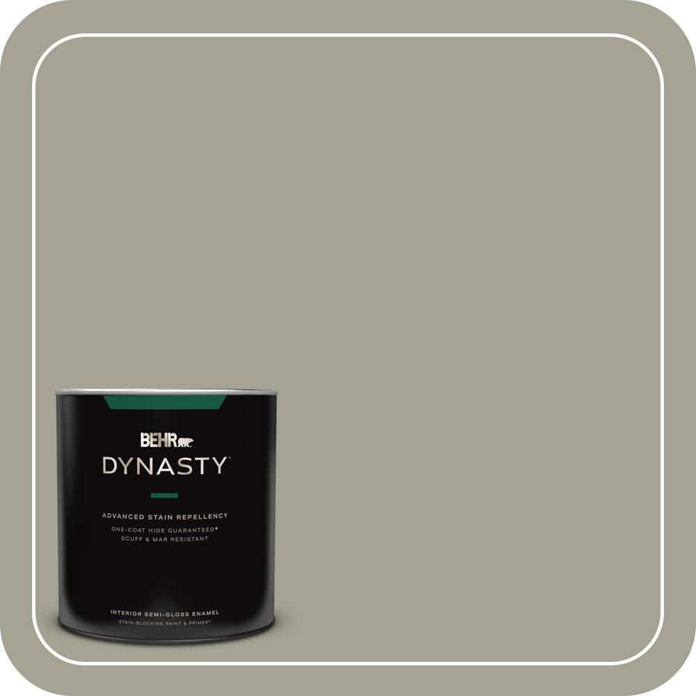 1 qt. #HDC-NT-01 Woodland Sage One-Coat Hide Semi-Gloss Enamel Interior Stain-Blocking Paint and Primer price history on PriceWatchPro