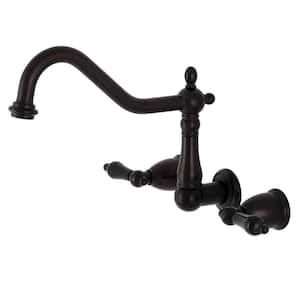Duchess 2-Handle Wall-Mount Kitchen Faucet in Oil Rubbed Bronze