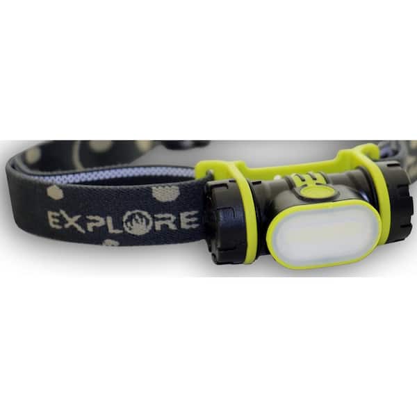 Head Light USB Rechargeable Cob LED, Black