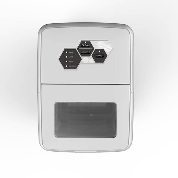 Maincraft 14 in. 44 lbs. Portable Metal Ice Maker in Silver